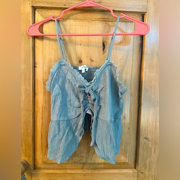 Love Tree Y2K Cami W/Peekaboo Front JR Size Large (Fits Like An XS/S!) - Picture 1 of 10